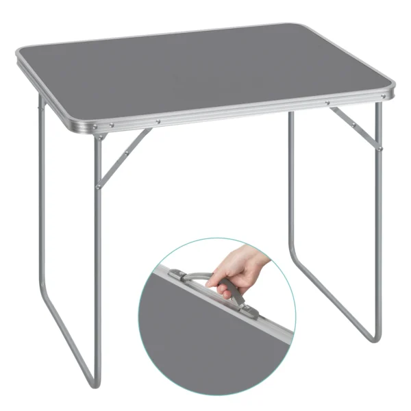 Portable Outdoor Folding Table w/Rectangular Design